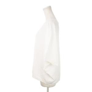 自由区 23SS クレープ ストレッチ ドルマン ニット カットソー 七分袖 薄手 大きいサイズ 44 XXL