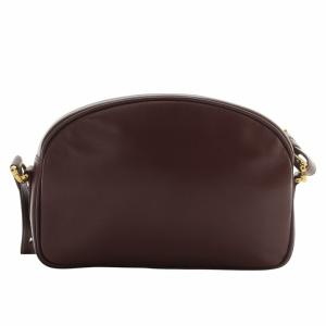 Cartier マストライン ショルダーバッグ レザー 内側総柄 ロゴ ボルドー /XZ OH GY18