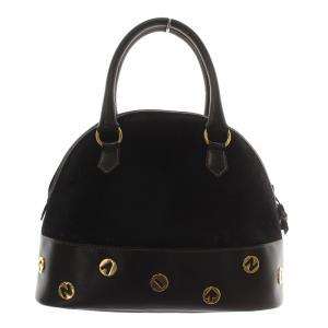 NINA RICCI ハンドバッグ レザー ロゴ ゴールド金具 黒 ブラック /XZ GY18