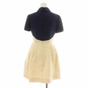 VALENTINO GARAVANI ワンピース 36 ネイビー アイボリー