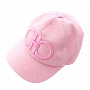 帽子 キャップ キャンバス ガンチーニ ロゴ 刺繍 ワンサイズ ピンク /XZ GY18