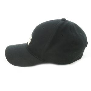 NINA RICCI 帽子 キャップ 野球帽 BBキャップ コットン ロゴ刺繍 黒 ブラック /AO11 GY18