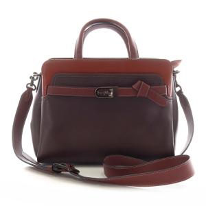 テート キャリーオール 馬車金具 カーフ レザー 2way ハンドバッグ