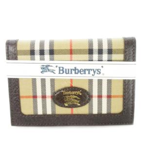 カードケース キャンバス ノバチェック ブラウン