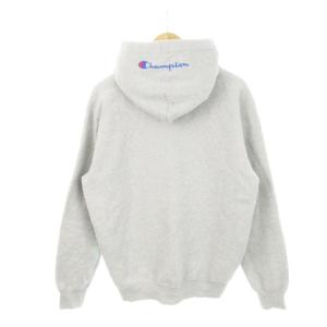 Champion プルパーカー サガラ刺繍 裏起毛 XL グレー C3-L119