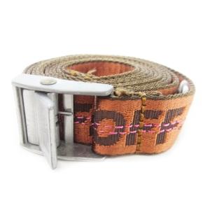 INDUSTRIAL BELT インダストリアルベルト ロゴ 茶 ブラウン /AO2 GY18