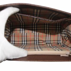 burberrys ハンドバッグ 内側ノバチェック ブラウン