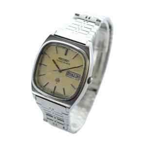 SEIKO GRAND QUARTZ ヴィンテージ アンティーク ウォッチ デイデイト カレンダー付き