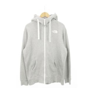 リアビューフルジップフーディ パーカー スウェット ロゴ 裏起毛 アウトドア L グレー NT11530