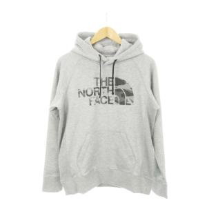 カラーヘザードスウェットフーディ プルパーカー スウェット カモフラロゴ M グレー NT61795 /AH7