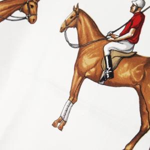 CELINE スカーフ スクエア ロゴ ベルト柄 ポロ柄 馬 総柄 紺 ネイビー /CK15 GY18