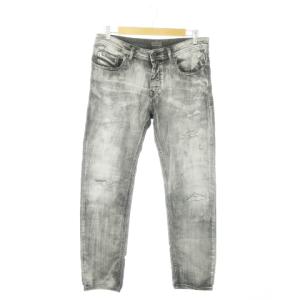 PANTALONI SUPER SKINNY デニムパンツ ジーンズ スキニー ストレッチ ダメージ加工