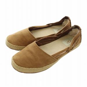 シシリー CICILY モカシン デッキシューズ フラット スエード ジュート US6 23cm 茶色