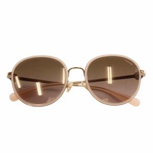 眼鏡 サングラス メタルフレーム カラーレンズ ラウンド ロゴ 5419-140 ピンク HC7129