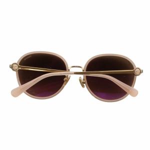 COACH 眼鏡 サングラス メタルフレーム カラーレンズ ラウンド ロゴ 5419-140 ピンク HC7129