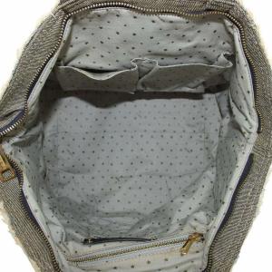 DIESEL トートバッグ ハンド デニム キャンバス レザー ロゴ ゴールド金具 黒 ブラック /XZ GY18