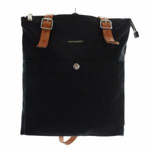 エップ EPPU リュックサック バックパック デイパック キャンバス レザー ロゴ 黒 ブラック 茶色