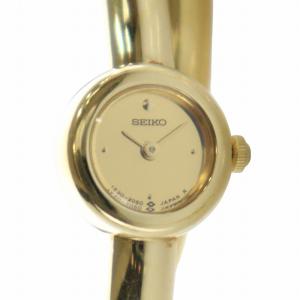 バングルウォッチ クォーツ 2連 ゴールドカラー 1E20-0660