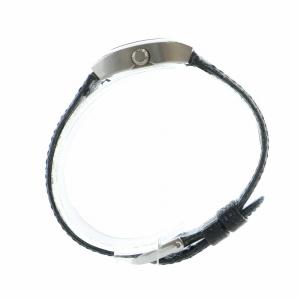 BALLY 腕時計 ウォッチ クォーツ スクエア 黒文字盤 レザーベルト シルバー色 F160-179 GY18 /MQ