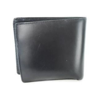 BURBERRY 二つ折り財布 レザー ノバチェック ブラック