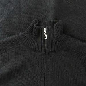 BURBERRY BLACK LABEL ドライバーズニット セーター ジップアップカーディガン 長袖 アウター インナー チェック柄 ウール ロゴ刺繍