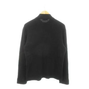 BURBERRY BLACK LABEL ドライバーズニット スタンドカラージャケット ジップアップ 切替 フェイクスエード リブニット ウール