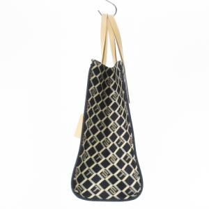 Samantha Thavasa トートバッグ キャンバス デニム レザー 革 チェック ロゴ 総柄 青 ブルー /CK8 GY18