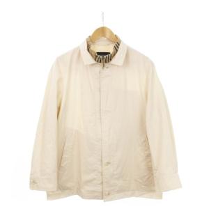 ジャケット ブルゾン ジップアップ ダブルカラー コットンナイロン ピンクベージュ /AH14 GY18