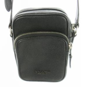 ショルダーバッグ ポシェット スクエア PVC ロゴ 黒 ブラック F72515 /AO1 GY18