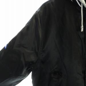 Supreme Champion 18AW Hooded Satin Varsity Jacket Black