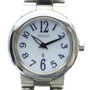 ルキア lk 腕時計 ウォッチ クォーツ 白文字盤 ロゴ シルバー色 V110-0AT0 GY18 /MQ