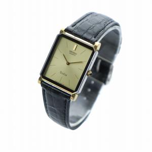 SEIKO 腕時計 ウォッチ クォーツ スクエア ロゴ ゴールド色 シルバー色 7730-5020 GY18 /MQ