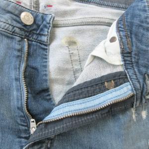 DIESEL SPENDER-NE デニムパンツ スウェットデニム スキニー ストレッチ クラッシュ加工 リペアUSED加工