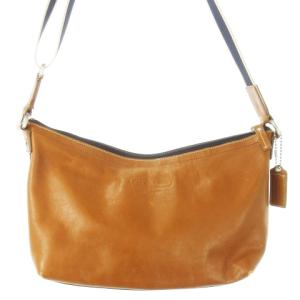 ショルダーバッグ レザー 革 ロゴ型押し 茶 ブラウン F70559 /CK11 GY18