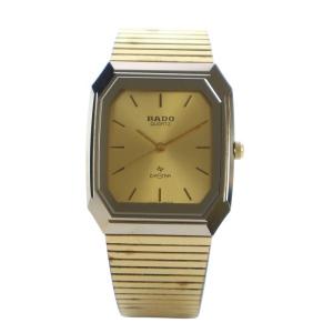 RADO 132.9515.3 DIASTAR 腕時計 クォーツ スクエア 純正ベルト ゴールドカラー