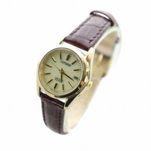 CITIZEN エクシード EXCEED 腕時計 ウォッチ ソーラー エコドライブ デイト カレンダー付き レザーベルト