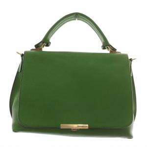 ハンドバッグ ショルダー 2WAY グリーン