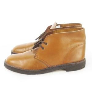 Clarks レザーブーツ デザートブーツ レースアップ 42.5 27.5cm 茶 ブラウン /AO2 GY18