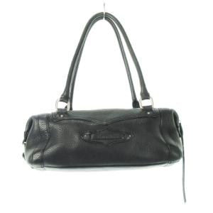 COLE HAAN ハンドバッグ レザー 革 シボ革 ロゴ 黒 ブラック /CK16 GY18