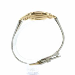 SWAROVSKI クリスタリン オバール ホワイトトーン ウォッチ クォーツ 腕時計 ロゴ ラインストーン ゴールド色 5230946