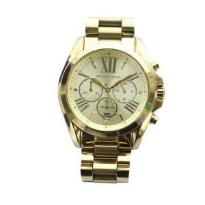 MICHAEL KORS 腕時計 ウォッチ クォーツ クロノグラフ カレンダー付き ロゴ ゴールド色 MK-5605 GY18 /MQ