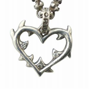 スリーピングビューティー オーロラハート ネックレス アクセサリー ペンダント ロゴ Silver925