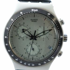 アイロニー IRONY 腕時計 ウォッチ クォーツ クロノグラフ ロゴ カレンダー付き シルバー色 GY18