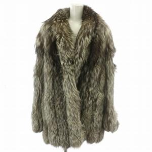 金サガ Diana ダイアナ ファーコート ハーフ ミドル ロング フォックスファー 毛皮 総裏地 15号