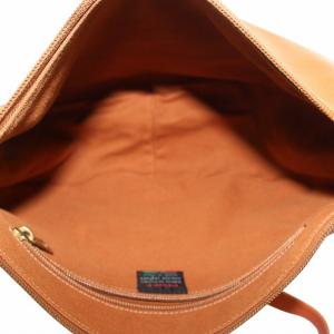 IL BISONTE ショルダーバッグ 牛革 レザー ロゴ 茶色 ブラウン 411758 /XZ GY11