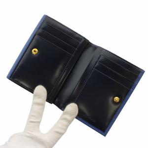 burberrys 財布 二つ折り 内側ノバチェック ブルー