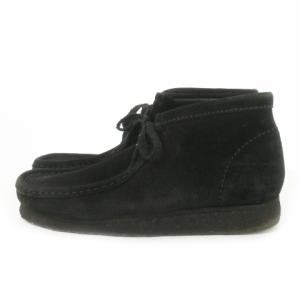 Clarks ORIGINALS ワラビーブーツ スエードレザー レースアップ 7.5 26cm 21621 黒 ブラック