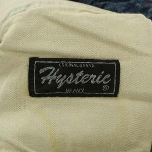 HYSTERIC GLAMOUR デニムパンツ ジーンズ ブーツカット フレア ペイント 刺繍 ワッペン USED加工 ボタンフライ M