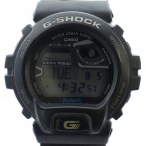 腕時計 ウォッチ クォーツ デジタル ロゴ カレンダー付き 黒 ブラック GB-6900AA GY18