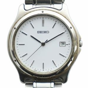 腕時計 ウォッチ クォーツ デイト カレンダー付き SS 白文字盤 シルバー色 7N32-0150 GY18